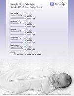 Sample Sleep Schedule: Weeks 10-15