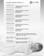 Sample Sleep Schedule: Weeks 1-2