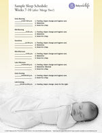 Sample Sleep Schedule: Weeks 7-10