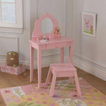 Photo 1 Medium Diva Table & Stool - Pink