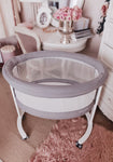 Photo 13 Smart Fresh Wooden Bassinet and Fabric