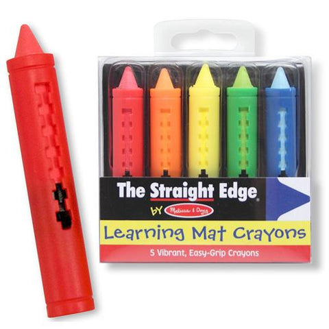 The Straight Edge Learning Mat Crayons