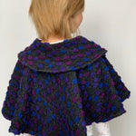 Wool Ponchette in Violet