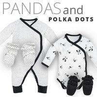 Shop cute black & white panda & polka dots