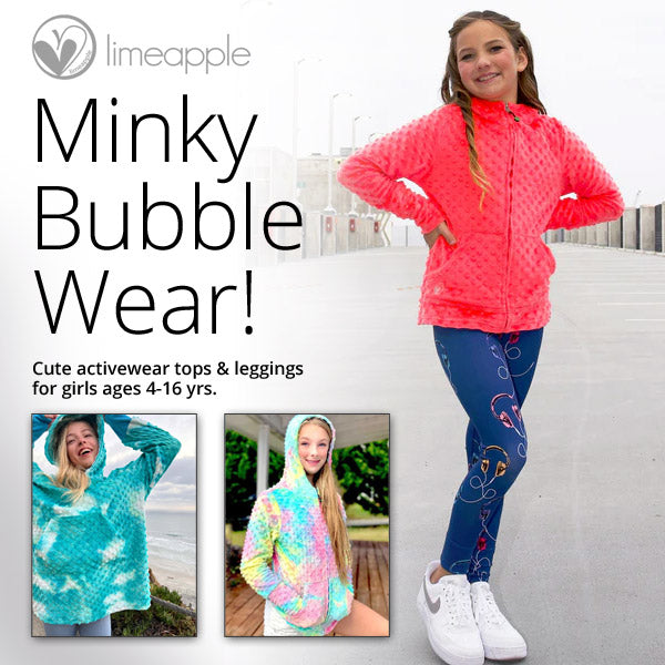 Cute activewear for big sisters 4-16yrs