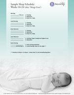 Sample Sleep Schedule: Weeks 16-24 (Merge 4)