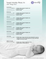 Sample Sleep Schedule: Weeks 3-6