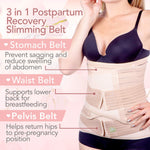 3 in 1 Postpartum Belly Support Recovery Wrap