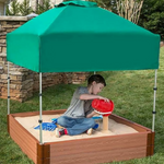 Photo 11 48in. X 48in.x 37in. Telescoping Square Sandbox Canopy/Cover