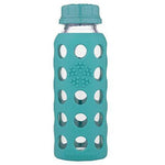9 oz Glass Bottle with Flat Cap and Silicone Sleeve