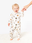 Photo 2 Baby Animal Print Long John Pajama Set