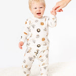 Baby Animal Print Long John Pajama Set