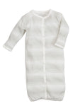 Photo 1 Baby Gray Stripe Convertible Romper - 0-3 Months