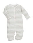 Photo 2 Baby Gray Stripe Convertible Romper - 0-3 Months