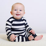 Baby Long Johns - Rugby Navy