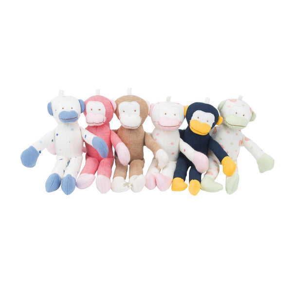 Baby Toy Scrappy Monkey Stuffed Animal 12 Pack 7"