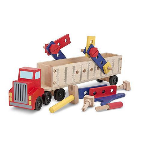 Big Rig Building Truck Wooden Play Set