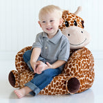 Children's Plush Giraffe Character Chair
