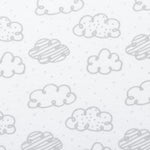 Photo 2 Clouds Jersey Fitted Crib Sheet