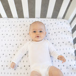 Photo 3 Clouds Jersey Fitted Crib Sheet