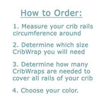 Photo 4 CribWrap® Narrow 1 Long Brown Fleece Rail Cover