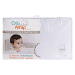 Photo 2 CribWrap® Narrow 2 Short White Fleece Rail Covers