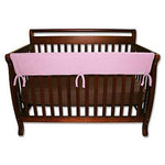 Photo 1 CribWrap® Wide 1 Long Pink Fleece Rail Cover