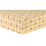Photo 1 Deer Aztec Deluxe Flannel Fitted Crib Sheet