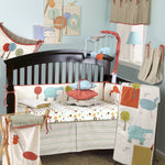 Dotted Fitted Crib Sheet Multi-Color Scribbles Collections