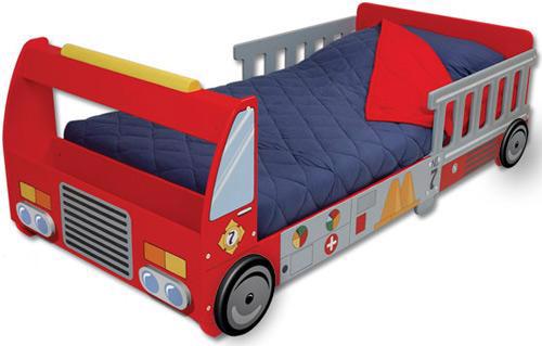 Fire Truck Toddler Cot
