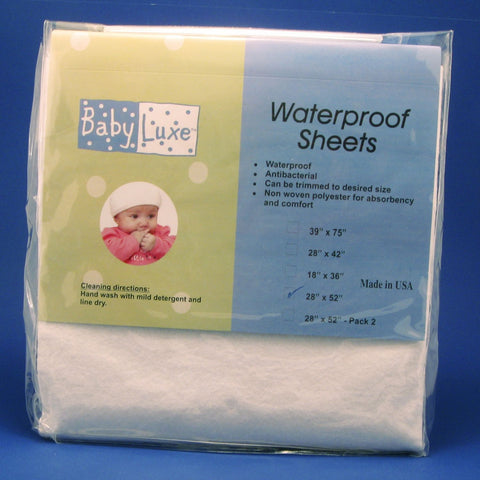 Fitted Waterproof Crib Sheet - 28" x 52"