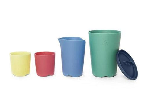 Flexi Bath Toy Cups Multi Colour