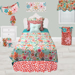 Photo 5 Floral Twin Bedding Set Lizzie Collection