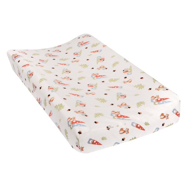 Forest Gnomes Deluxe Flannel Changing Pad Cover