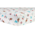 Photo 1 Frosty Fun Deluxe Flannel Fitted Crib Sheet