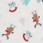 Photo 2 Frosty Fun Deluxe Flannel Fitted Crib Sheet