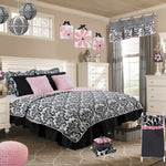 Photo 12 Girly Damask 8 Pc Reversible Queen Bedding Set