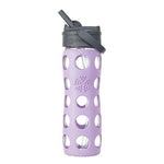 Photo 4 Glass Bottle with Straw Cap and Silicone Sleeve - 16oz