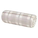 Photo 2 Gray and White Plaid Jumbo Deluxe Flannel Swaddle Blanket