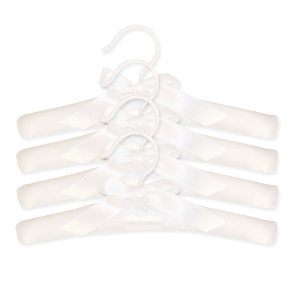 Hangers - 4 Pack White Satin