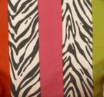 Photo 1 Here Kitty Kitty Bold Bright Colored Stripes with  Zebra and Fabric - 3yds