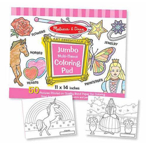 Jumbo Coloring Pad - Pink