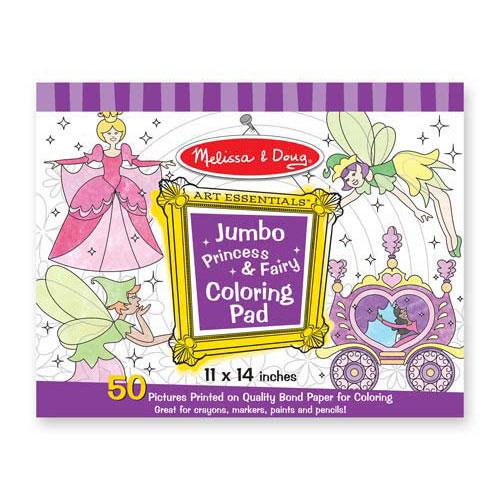 Jumbo Coloring Pad - Princess & Fairies