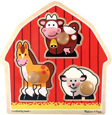 Jumbo Knob Puzzle - Barnyard Animals
