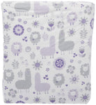 Photo 1 Llama Friends Deluxe Flannel Fitted Crib Sheet