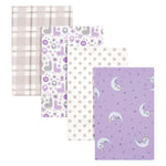 Photo 1 Llamas and Unicorns 4 Pack Flannel Blankets
