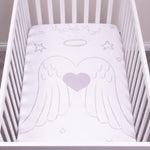 Photo 4 My Tiny Moments Angel Flannel Photo Op Fitted Crib Sheet