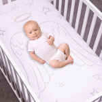 Photo 2 My Tiny Moments Angel Flannel Photo Op Fitted Crib Sheet