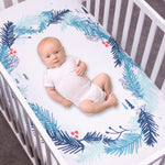 Photo 2 My Tiny Moments Spruce Wreath Flannel Photo Op Fitted Crib Sheet