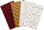 Photo 1 Northwoods 4 Pack Flannel Burp Cloth Set